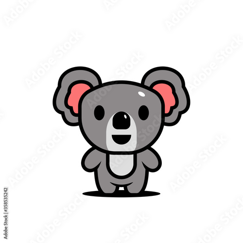 cute koala character vector