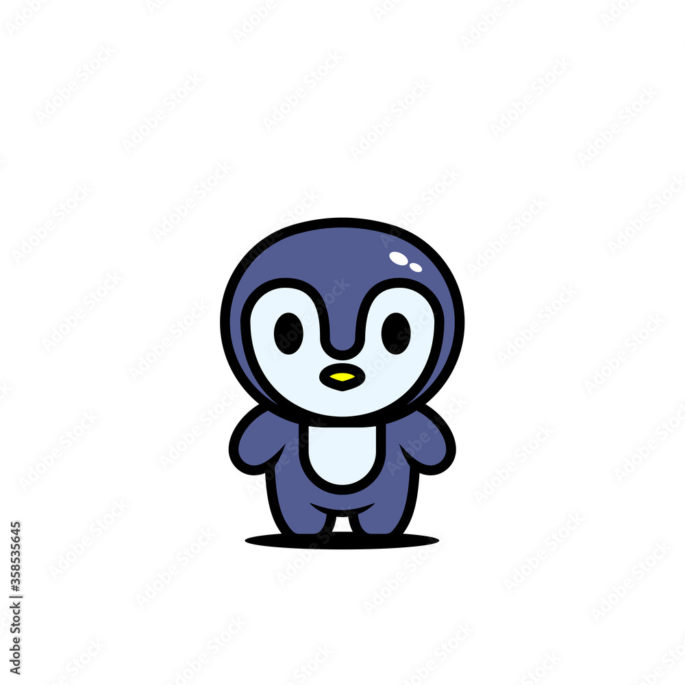 cute penguin character vector cute penguin character vector