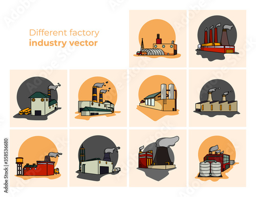 factory industry vector ilustration photo