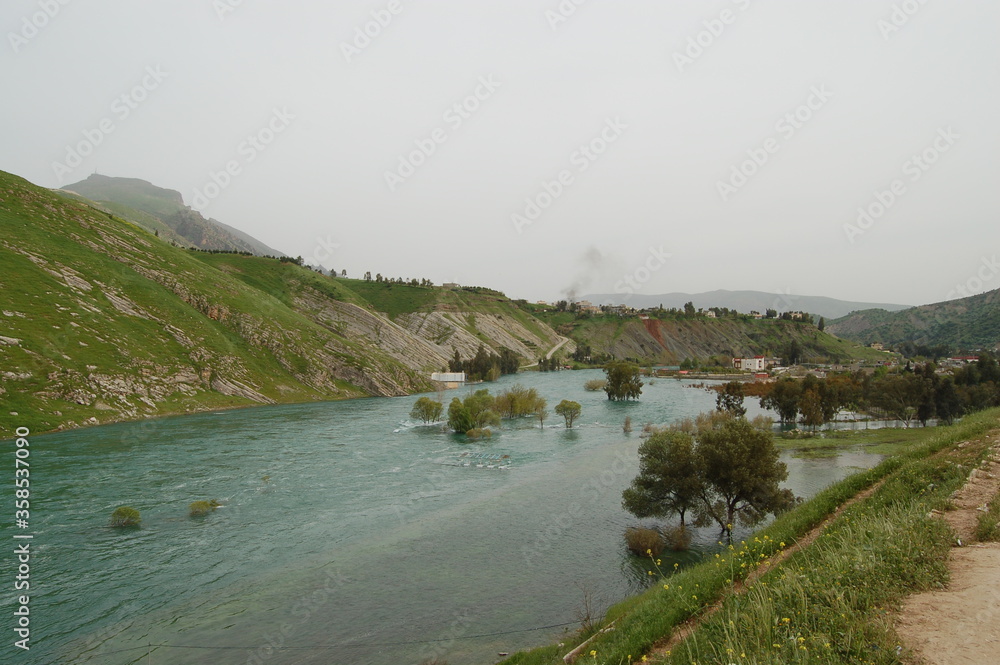 Mountains in Kurdistan Region Iraq near Sulaimaniyah Sulimani Erbil Hawraman Dokan Lake