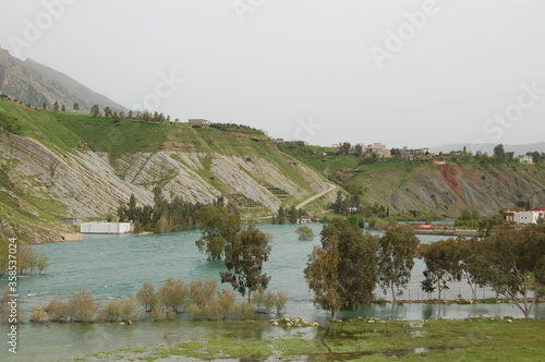 Mountains in Kurdistan Region Iraq near Sulaimaniyah Sulimani Erbil Hawraman Dokan Lake photo