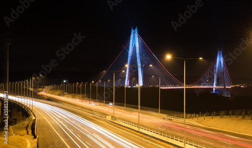 Yavuz Sultan Selim Bridge in Istanbul, Turkey.