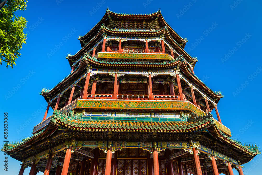 Tower of Buddhist Incense in the Summer Palace - Beijing