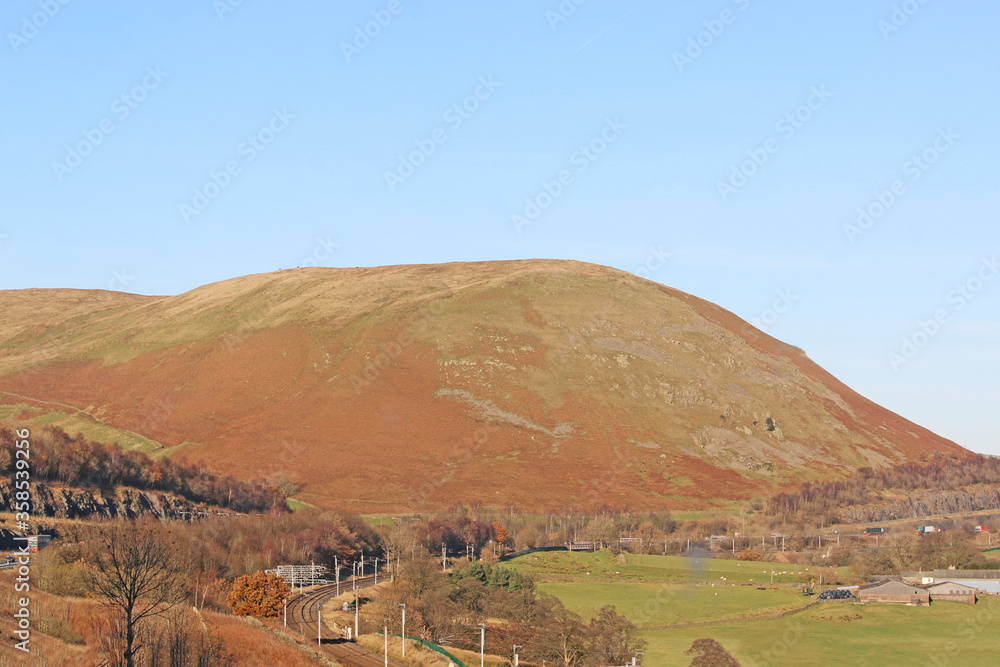 Naklejka premium mountain landscape in winter