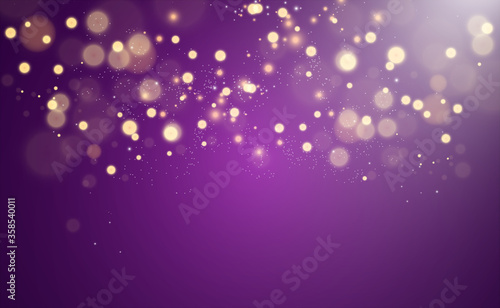Brilliant gold dust vector shine. Glittering shiny ornaments for background. Vector illustration.