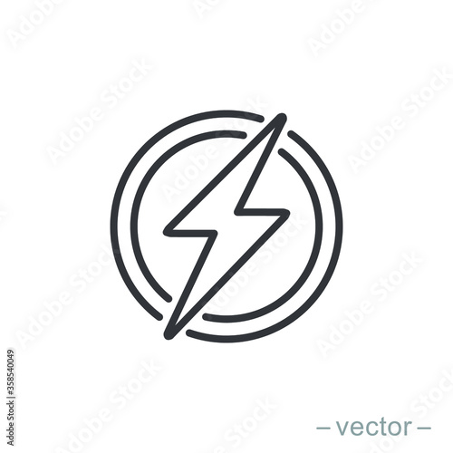 Free Download Power Icon, Lightning Power Icon - GFXLoad