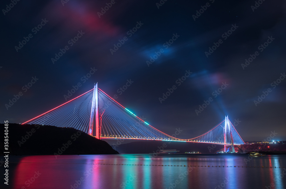 Obraz premium Yavuz Sultan Selim Bridge in Istanbul, Turkey.