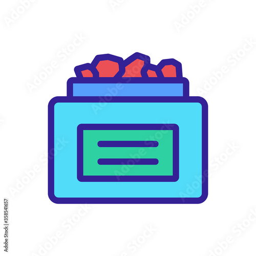 anti cellulite medicine serum package icon vector. anti cellulite medicine serum package sign. color symbol illustration
