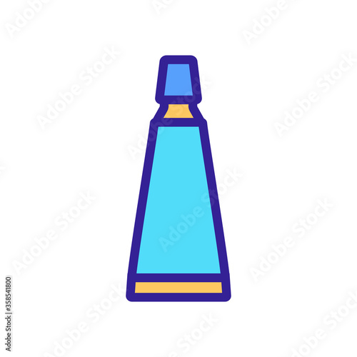 cellulite tube package icon vector. cellulite tube package sign. color symbol illustration