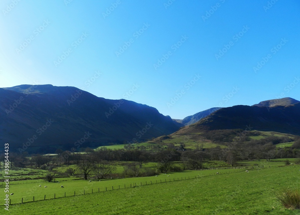 landscape view in the Lake District, Cumbria, UK