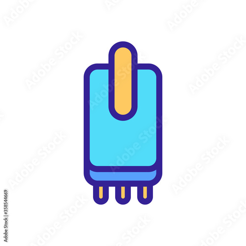 anti cellulite massager icon vector. anti cellulite massager sign. color symbol illustration