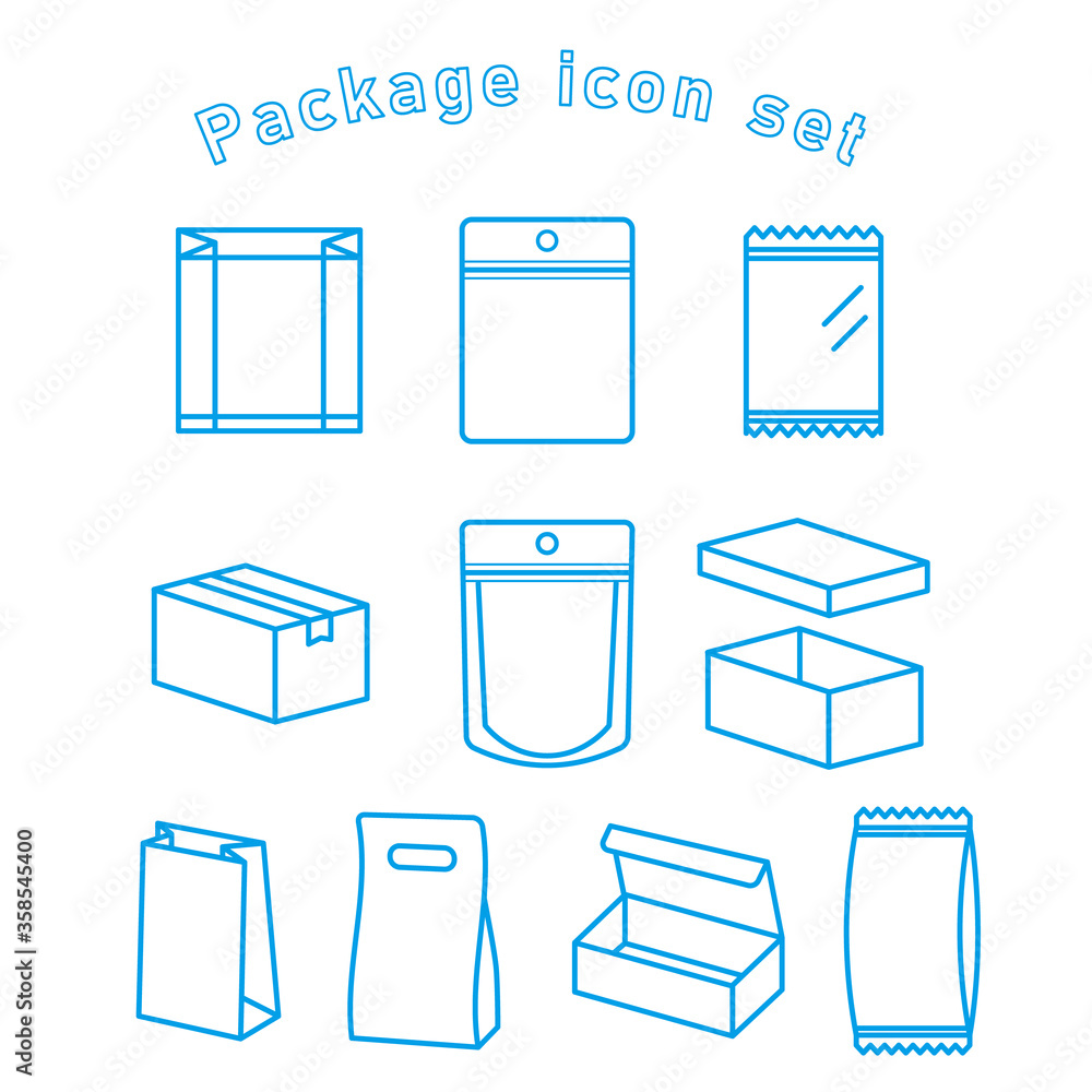Konstfotografi package simple icon set