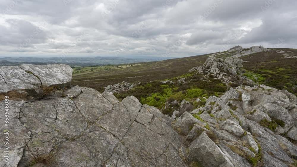 Stiperstones timelapse view of the Shropshire Hills in the UK Stiperstones timelapse view of the Shropshire Hills in the UK