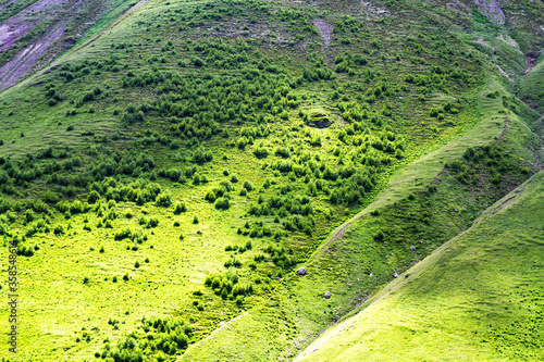 Caucasus Mountains near Kasbegi, Georgia photo