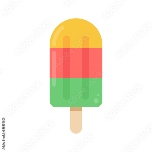 Ice pop cartoon vector. Ice pop on white background.