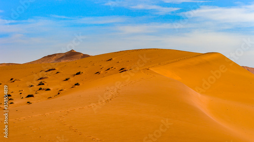 It s Amazing view of the Namibia desert  Sossuvlei  Africa.