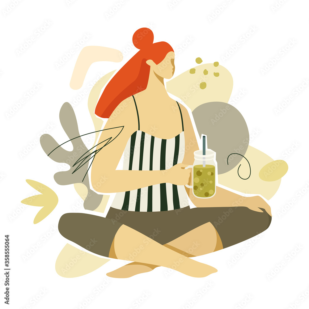 Woman With Celery Juice Woman With Celery Juice