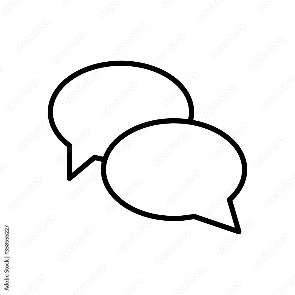 Speech bubble line icon Speech bubble line icon