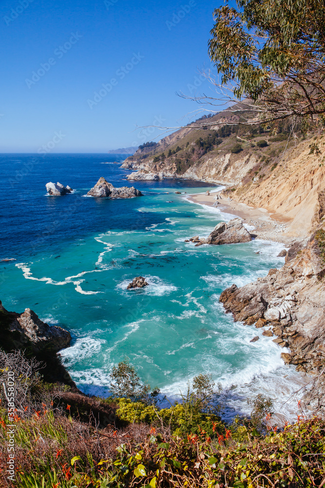 Obraz premium Big Sur Coastline View in California USA