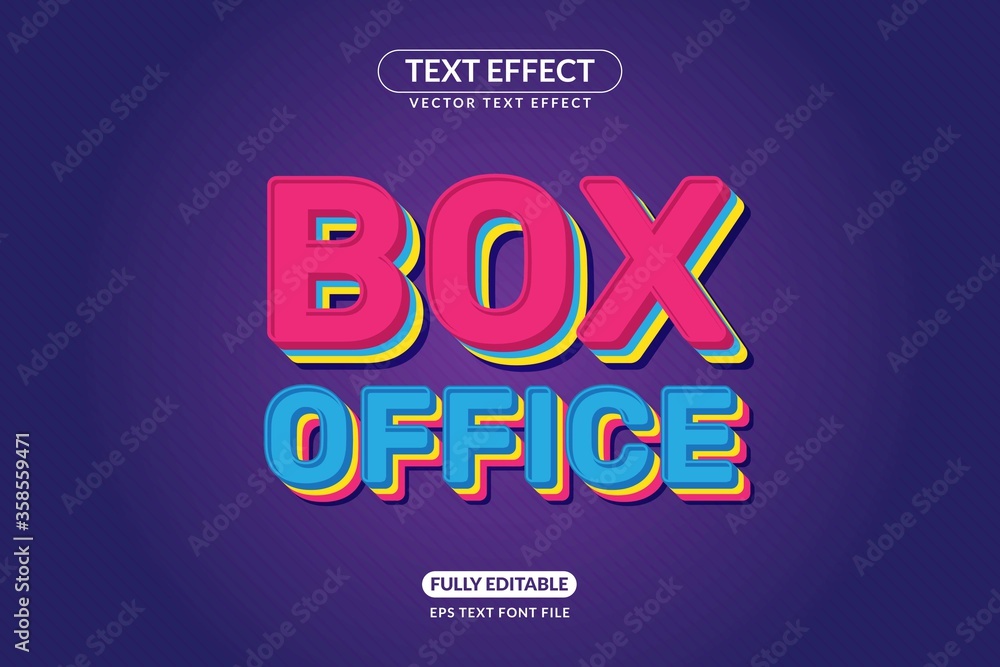 Editable Movie Box Office Text Effect Editable Movie Box Office Text Effect