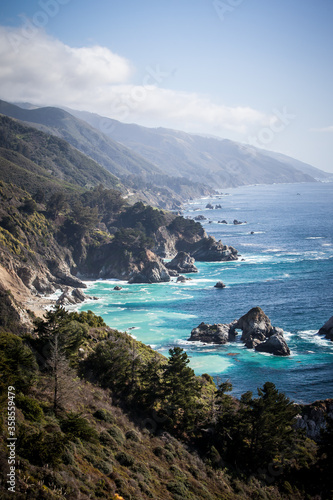 Big Sur Coastline View in California USA