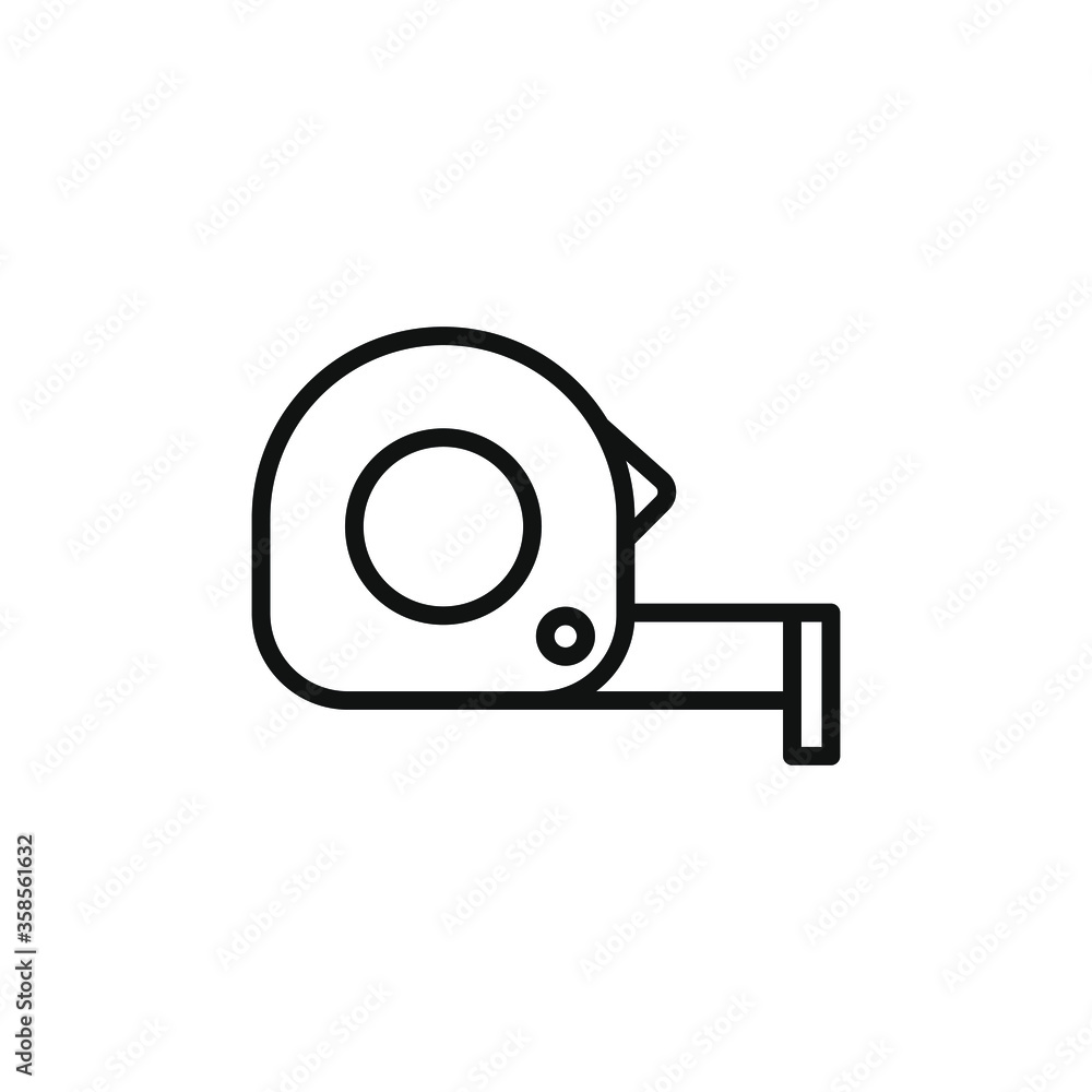 Measurement tape icon vector illustration Measurement tape icon vector illustration