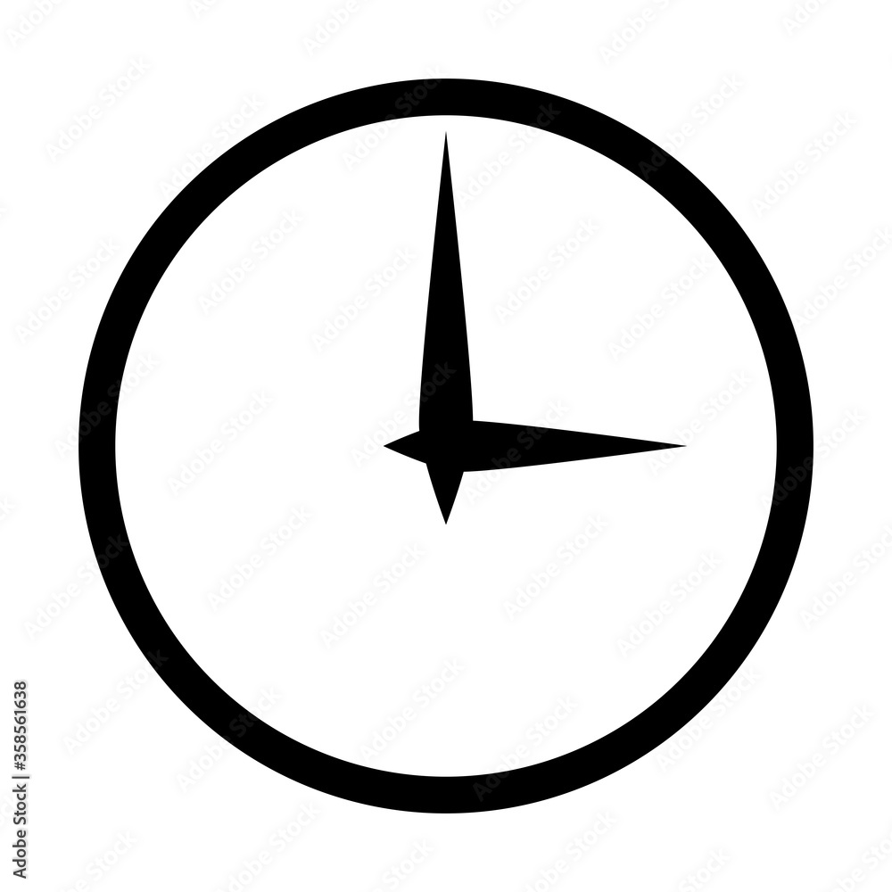 Simple Clock Icon. Vector Image. Simple Clock Icon. Vector Image.