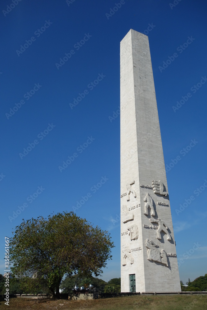 Sao Paulo/Brazil: obelisk of ibirapuera park