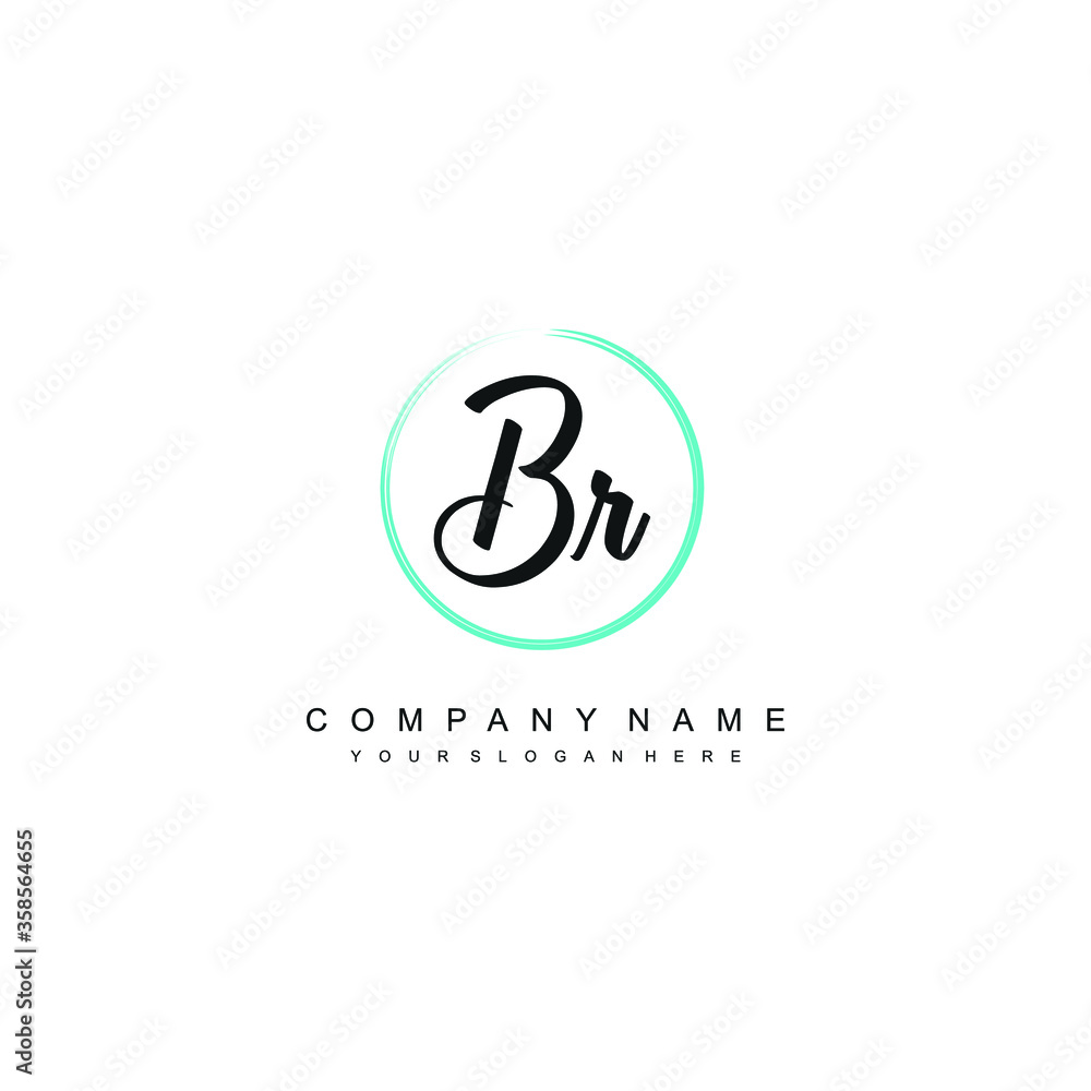BR initials signature logo. Handwriting logo vector templates. Hand drawn Calligraphy lettering Vector illustration. BR initials signature logo. Handwriting logo vector templates. Hand drawn Calligraphy lettering Vector illustration.