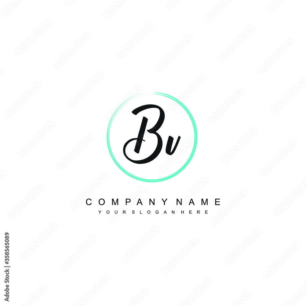 BV initials signature logo. Handwriting logo vector templates. Hand drawn Calligraphy lettering Vector illustration. BV initials signature logo. Handwriting logo vector templates. Hand drawn Calligraphy lettering Vector illustration.