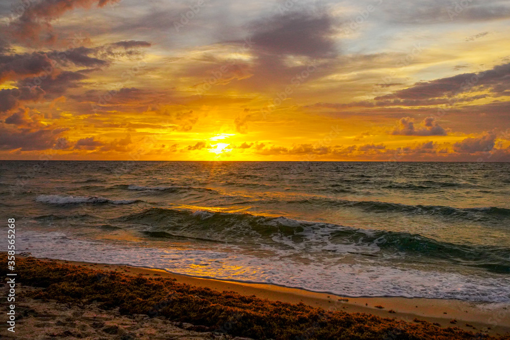 sunset at the beach