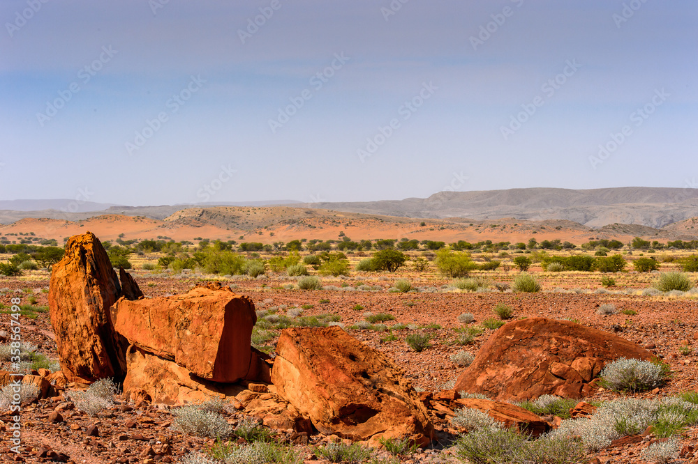 It's Rocks and stones of Twyfelfontein, Namibia