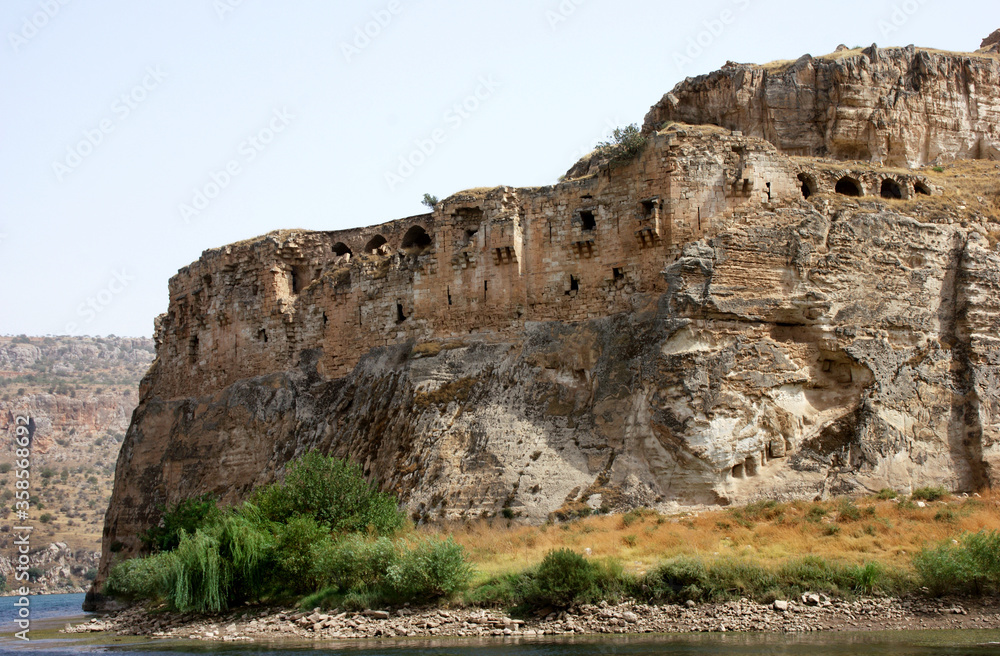 Euphrates river & Crusaders castle Rumkale
