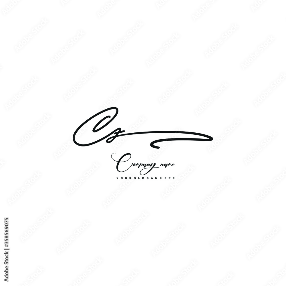 CZ initials signature logo. Handwriting logo vector templates. Hand drawn Calligraphy lettering Vector illustration.
CZ initials signature logo. Handwriting logo vector templates. Hand drawn Calligraphy lettering Vector illustration.