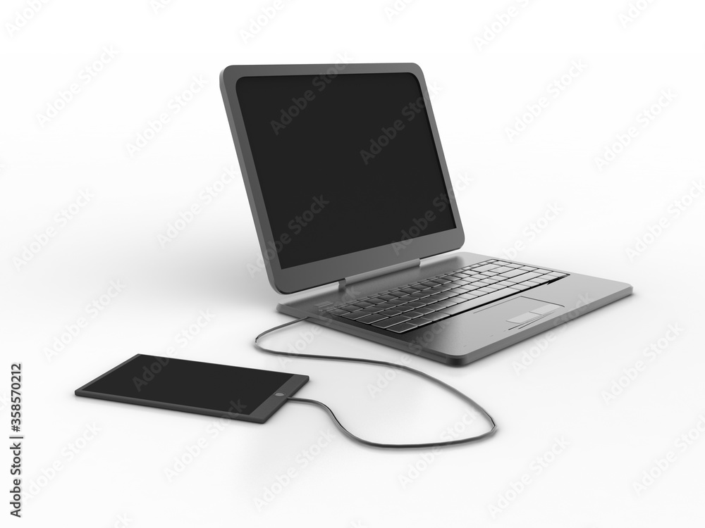 3d rendering Social network and mobile communication concept 3d rendering Social network and mobile communication concept