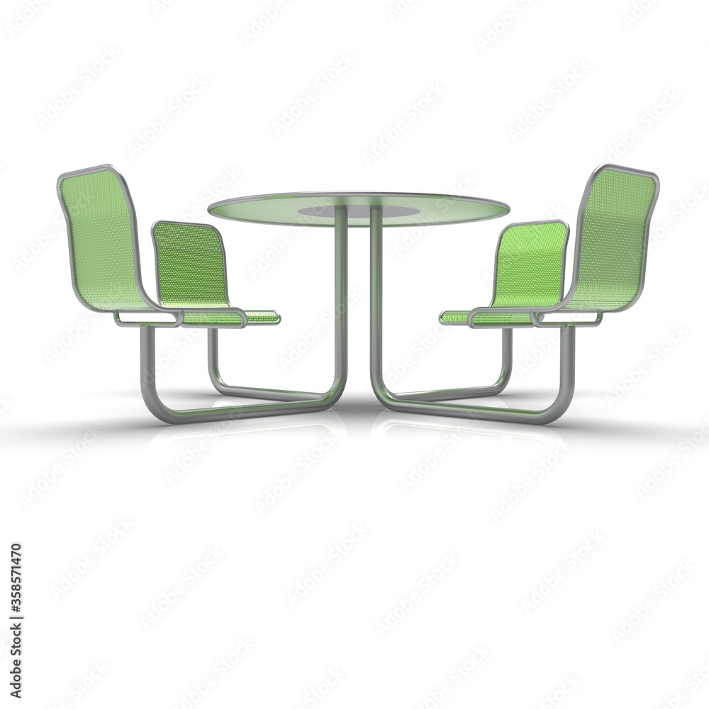 3d image of Kaleidoscope outdoor table and chairs 00002 3d image of Kaleidoscope outdoor table and chairs 00002