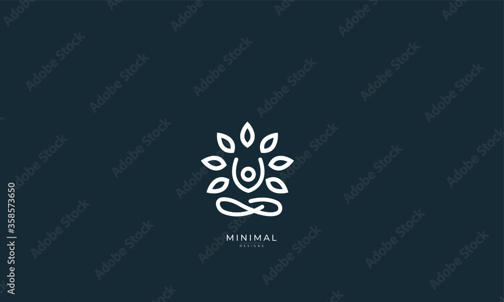A line art icon logo of a yoga person with a tree
A line art icon logo of a yoga person with a tree