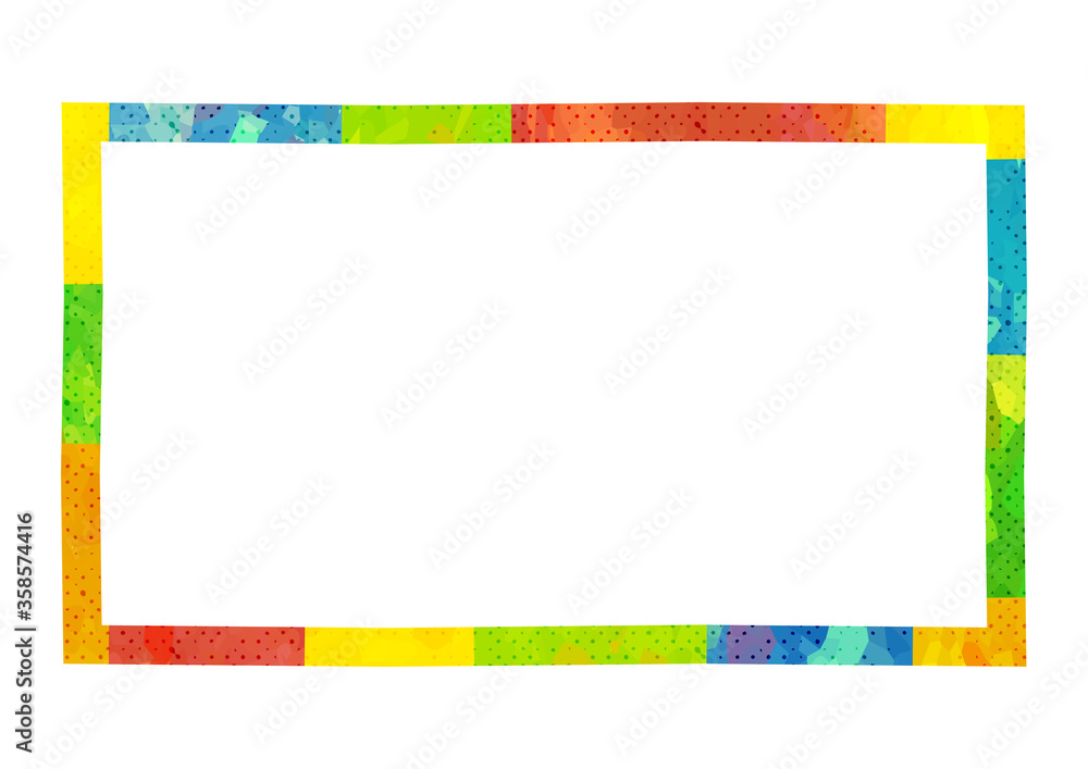 コラージュフレーム カラフルポップイメージ Stock Vector Adobe Stock コラージュフレーム カラフルポップイメージ Stock Vector Adobe Stock