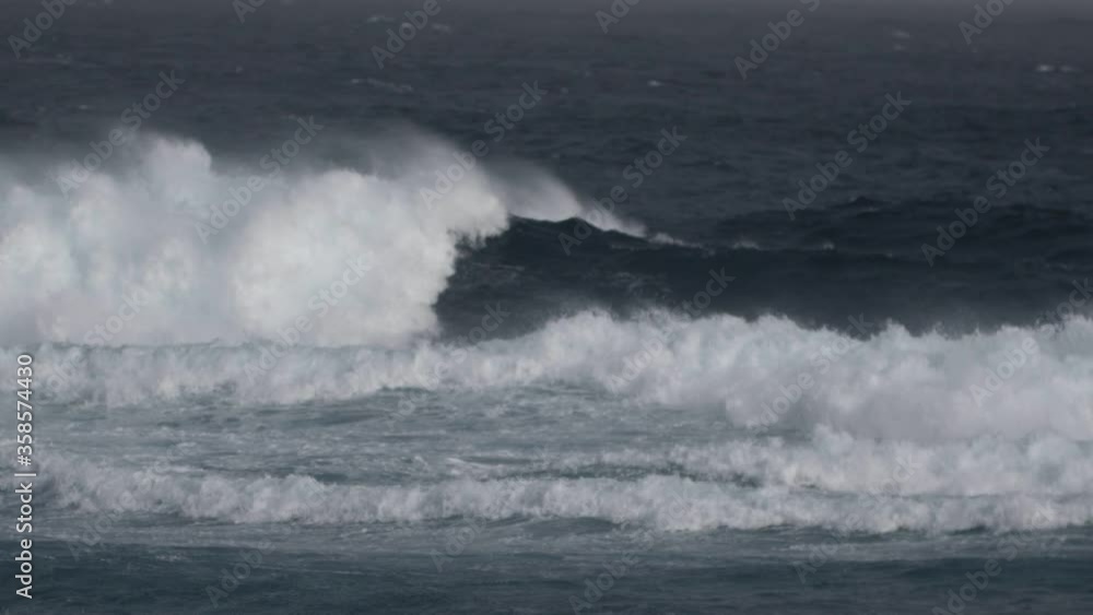 Slow motion of waves breaking, Fuerteventura. Slow motion of waves breaking, Fuerteventura.