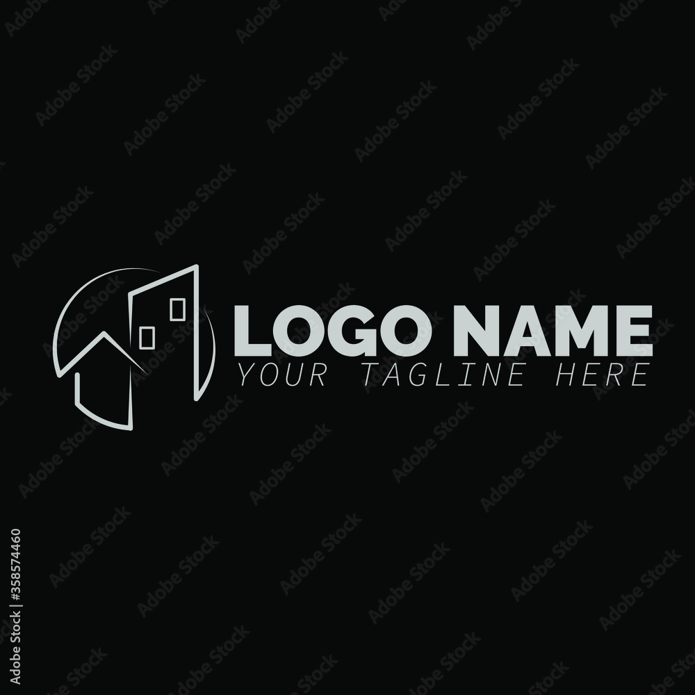 Obraz premium a logo that forms a house