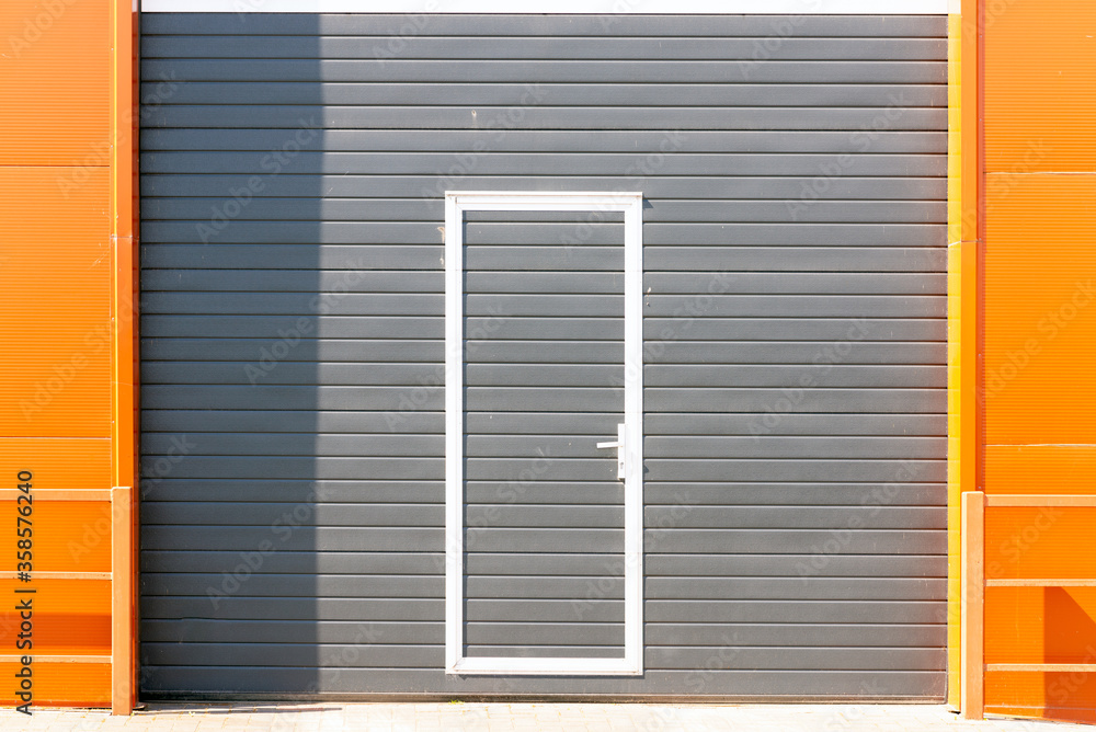 Shutter door factory otdoor shot. Shutter door factory otdoor shot.