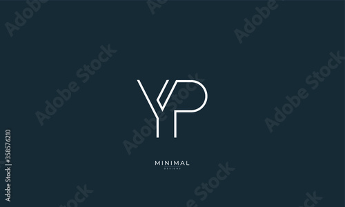 Alphabet letter icon logo YP