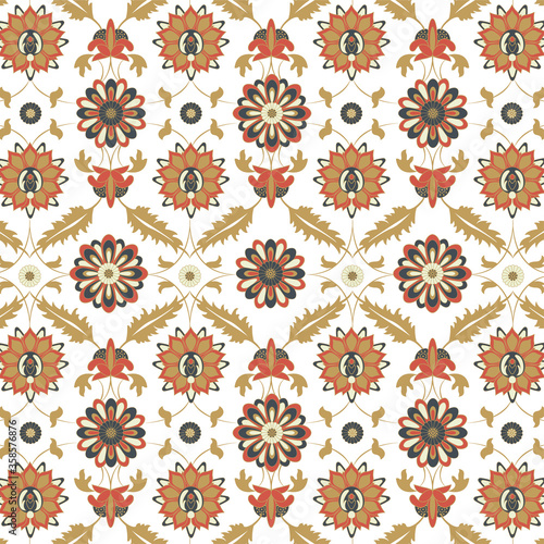 Seamless pattern with flowers
