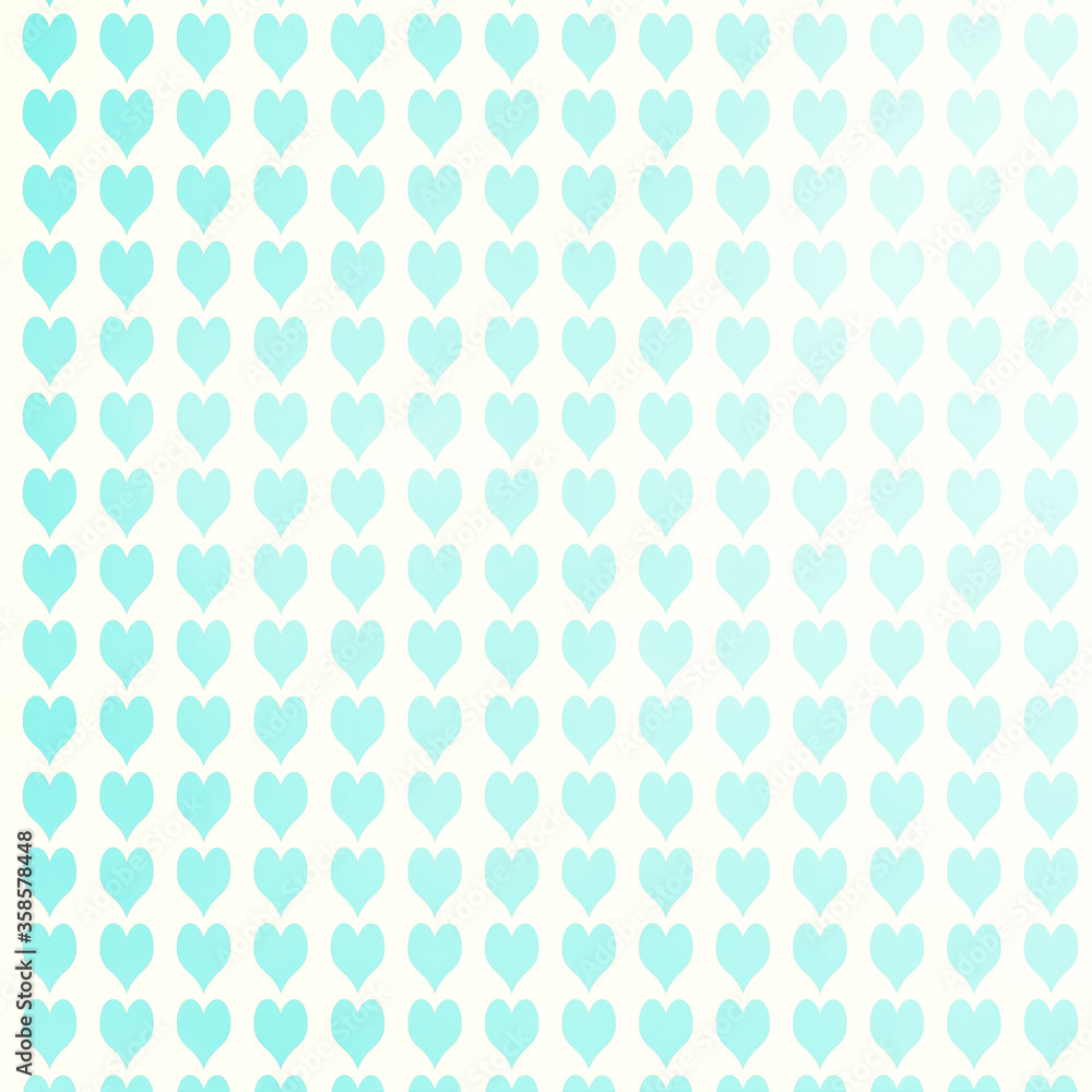 Aqua heart pattern background on ivory backdrop with variegated tones.  Pretty 12x12 digital paper design elements.