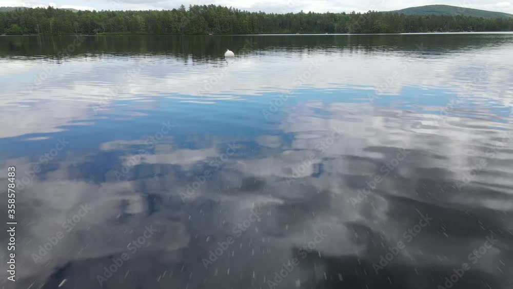 Mountains Trees Grass Lake New Hampshire Drone Aerial Flyover 4K Footage Fast Slow Clouds Blue Sky Water Fish Boats Canoe Mountian Tree Mountains Trees Grass Lake New Hampshire Drone Aerial Flyover 4K Footage Fast Slow Clouds Blue Sky Water Fish Boats Canoe Mountian Tree