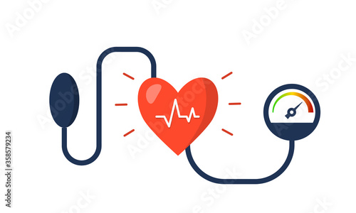 Blood pressure concept. Vector