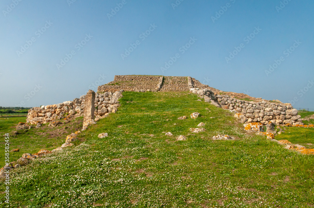 Prehistoric altar Monte d'Accoddi, is a megalithic monument discovered in 1954 in Sassari, Sardinia