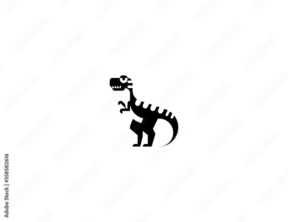 Tyrannosaurus Rex vector flat icon. Isolated T Rex Dinosaur emoji illustration Tyrannosaurus Rex vector flat icon. Isolated T Rex Dinosaur emoji illustration
