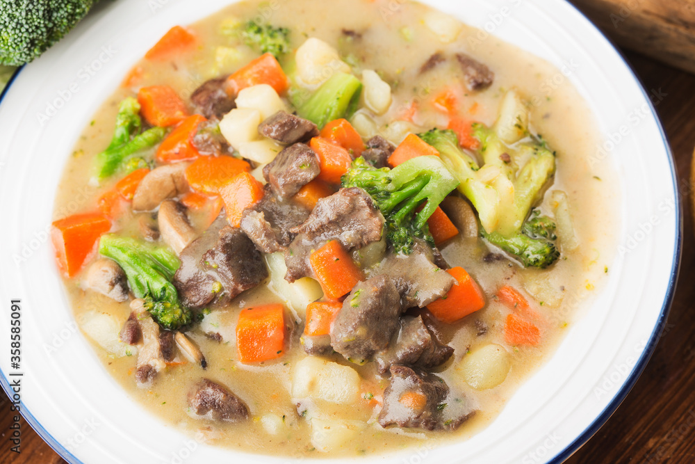 Milk stew potatoes carrot beef Milk stew potatoes carrot beef
