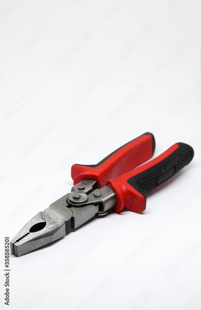 Compound action pliers isolated on white background. Compound action pliers isolated on white background.